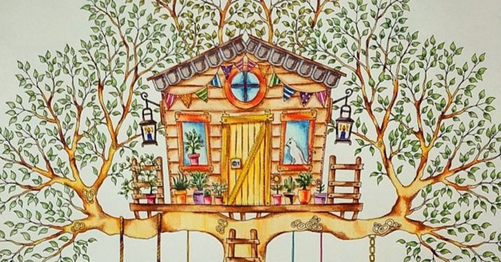 Secret Garden Coloring Book Finished Pages
