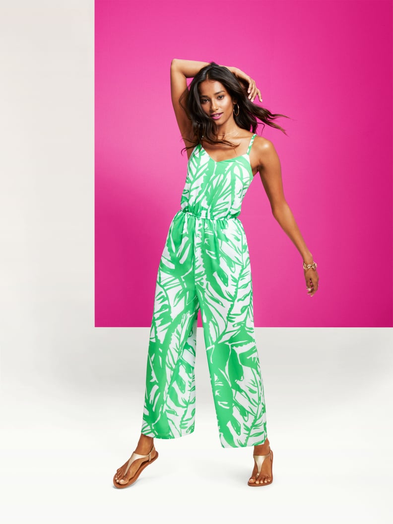 Lilly Pulitzer for Target Women's Boom Boom Sleeveless Neck Jumpsuit in Green/White