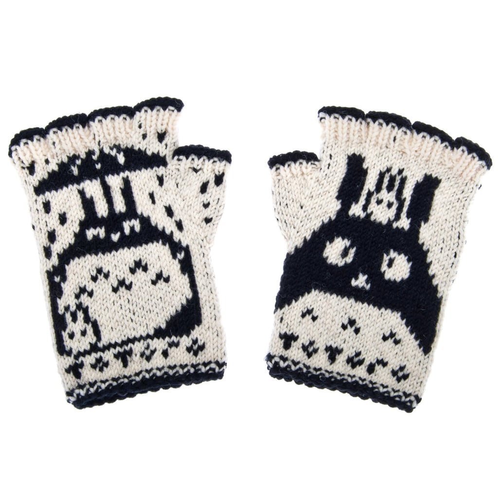 Totoro Hand-Knit Fingerless Wool Gloves ($50)