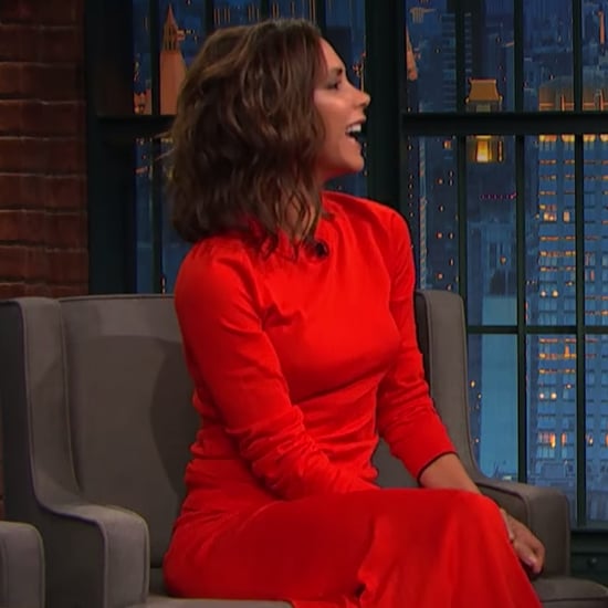 Victoria Beckham on Late Night with Seth Meyers 2016