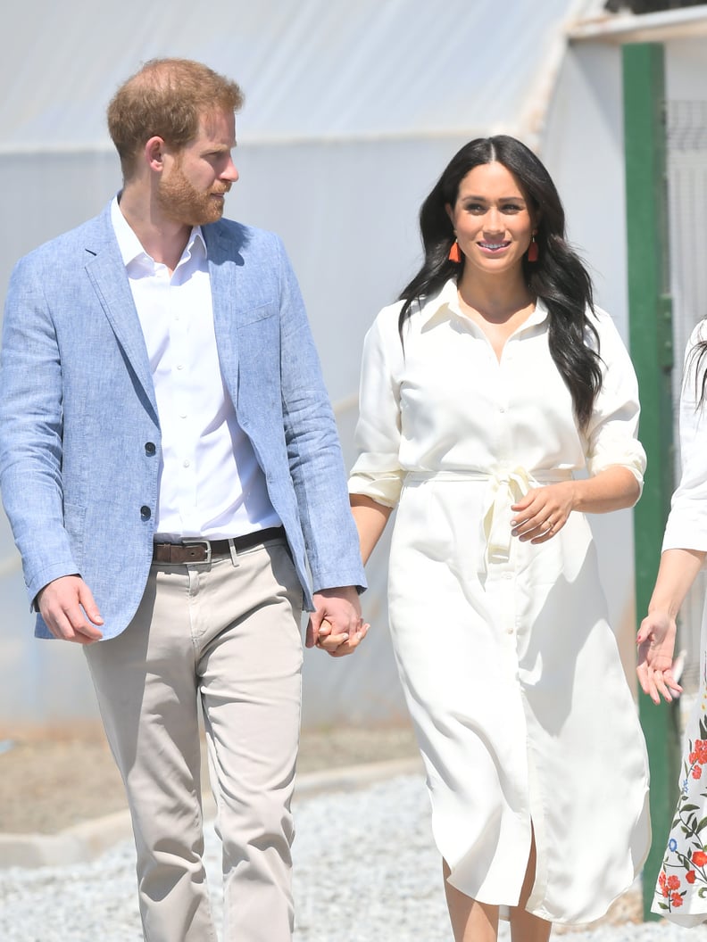 Meghan Markle Wore a White Belted Dress in South Africa