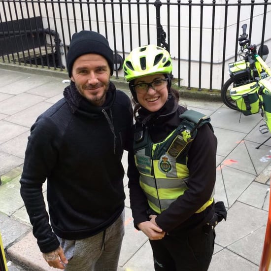 David Beckham Buys Coffee For Paramedic