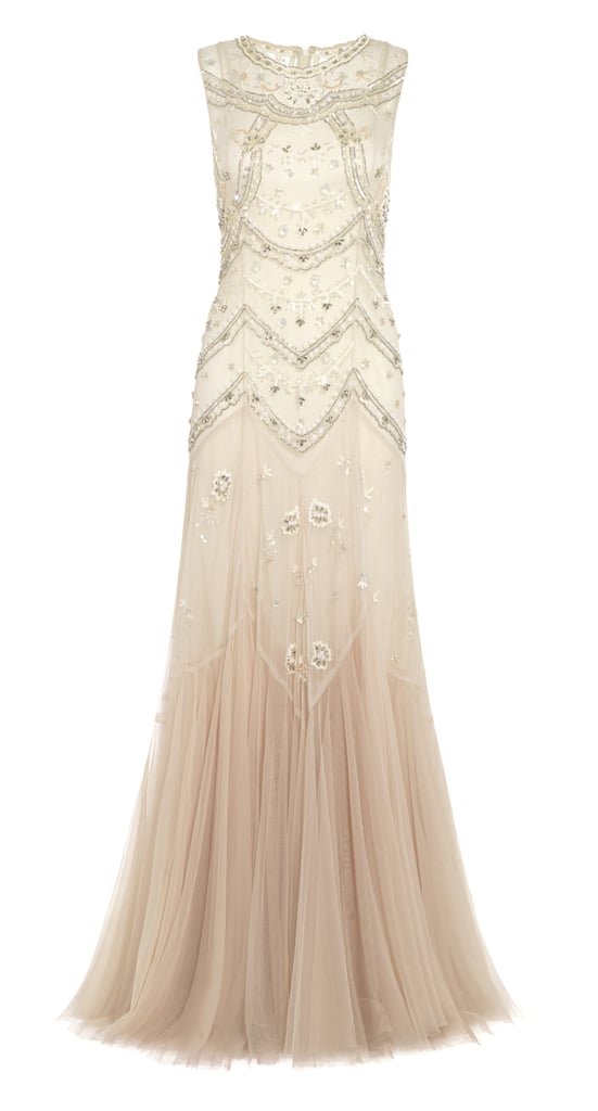 Embellished embroidered tulle gown ($800)