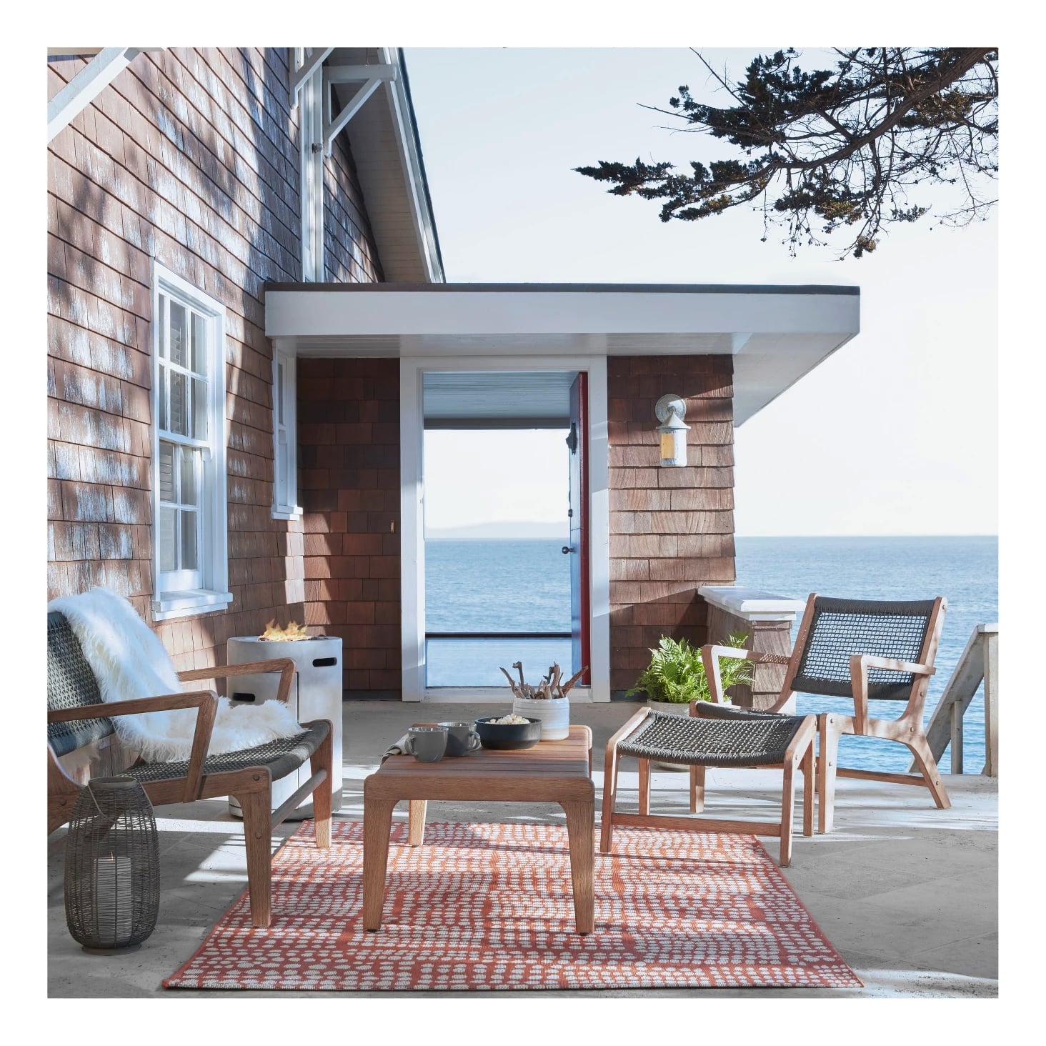 Patio club chair with ottoman hotsell