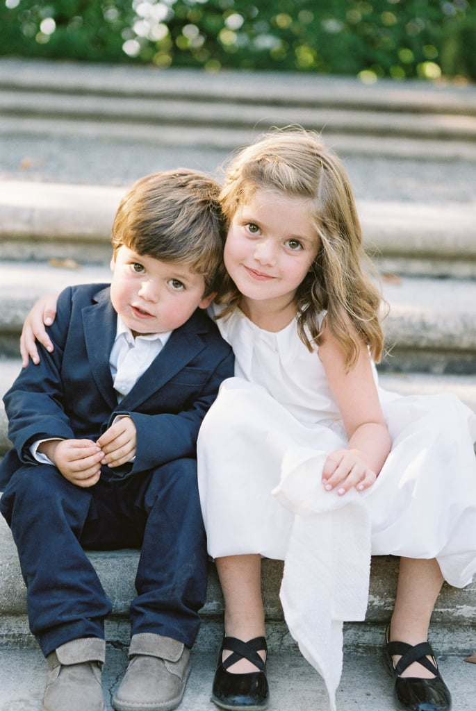 Adorable Flower Girls and Ring Bearers Kissing
