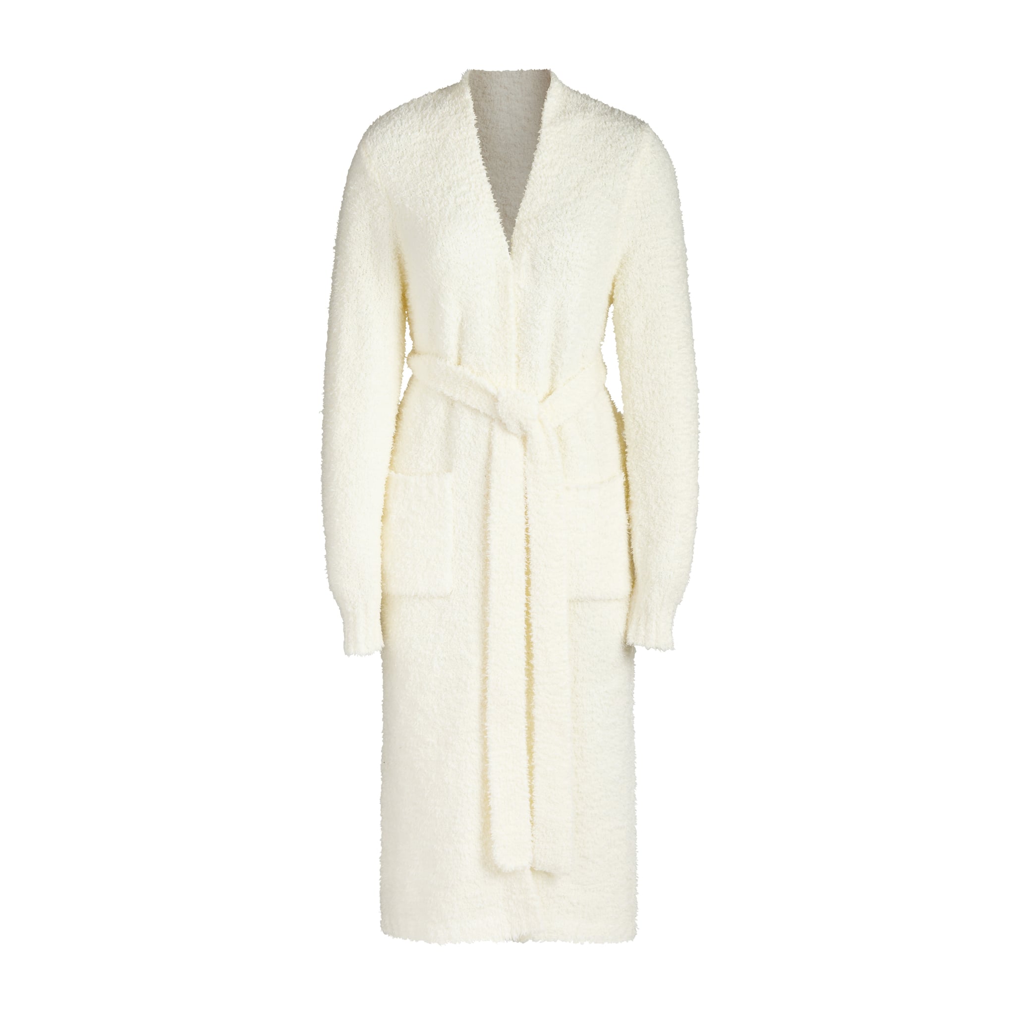 Kim Kardashian Skims Cozy Collection Knit Robe Bone Kim