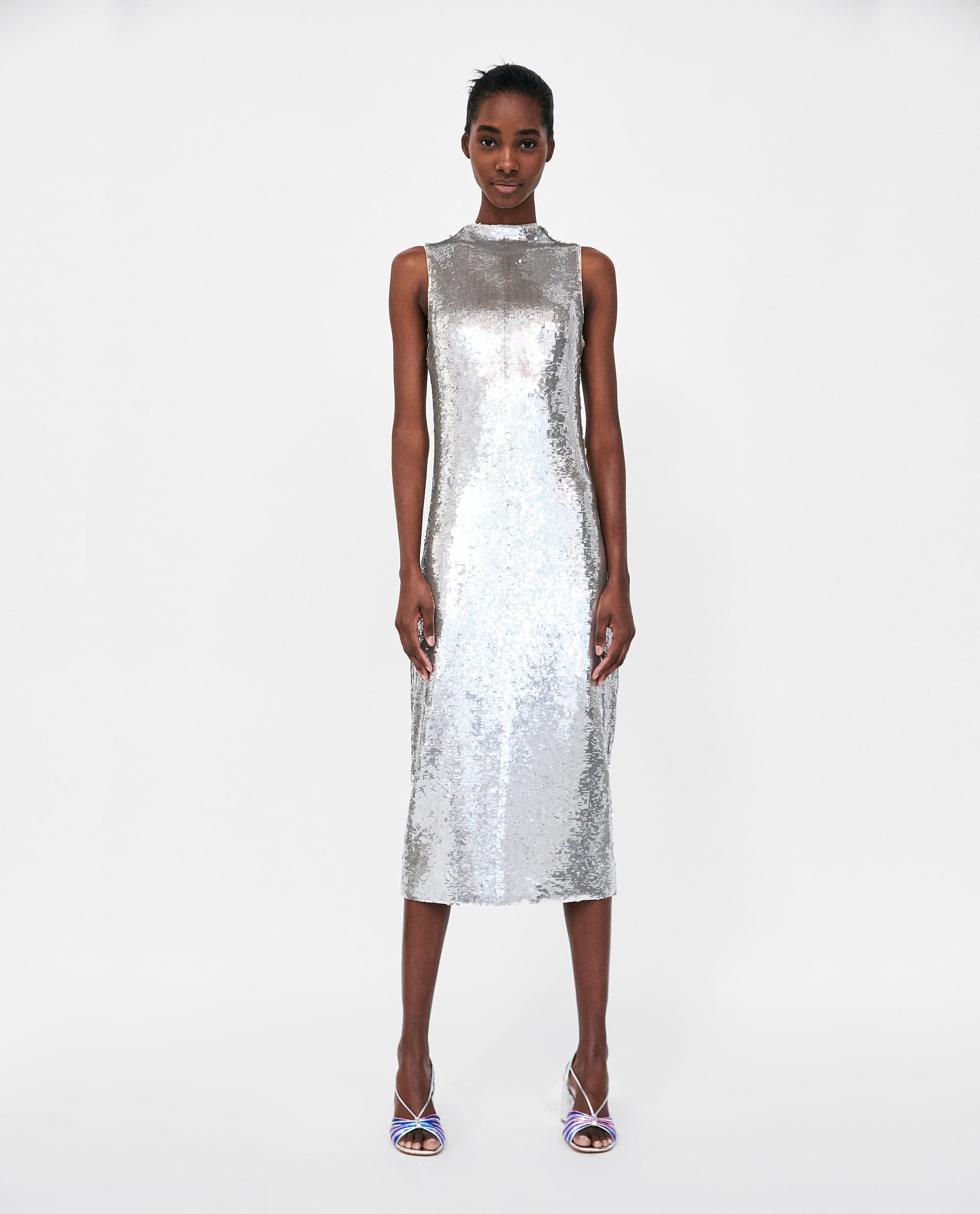 zara sequin dress 2018