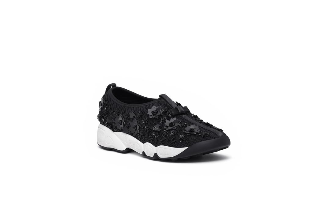 Black Technical Fabric and Black Embroidery Dior Fusion Sneaker (available in boutiques)