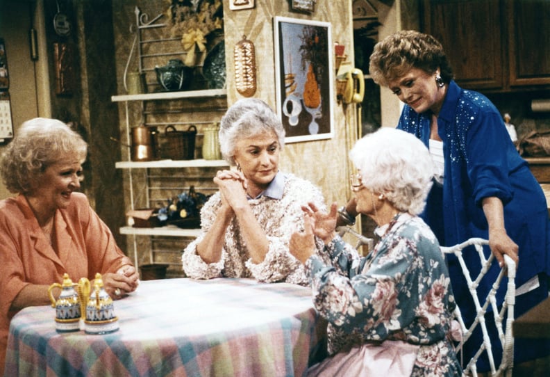 THE GOLDEN GIRLS, (from left): Betty White, Bea Arthur, Estelle Getty, Rue McClanahan, 1985-92.  Touchstone Television / Courtesy: Everett Collection