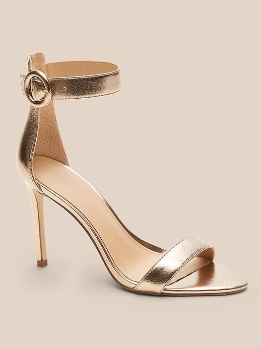 Banana Republic Leather Bare High-Heel Sandal