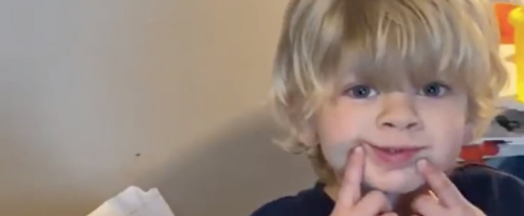 Dad Asks Toddler If He Drew on the Carpet | Video