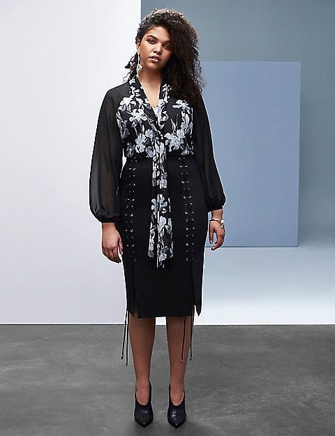 Black & White Floral Blouse ($88)