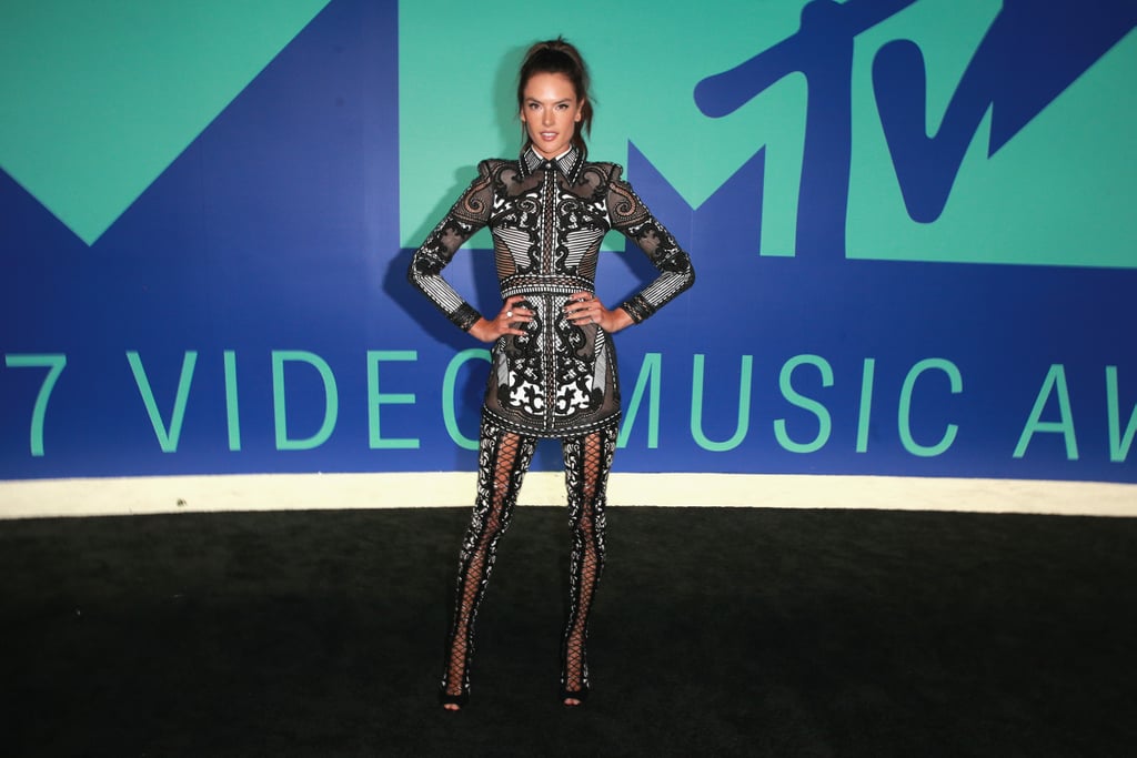 Alessandra Ambrosio's Legging Boots at the MTV VMAs 2017