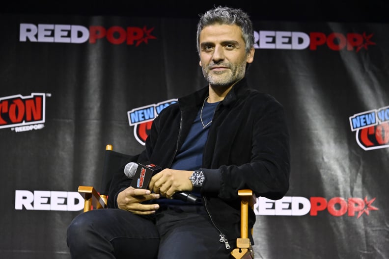 NEW YORK, NEW YORK - OCTOBER 09: Oscar Isaac speaks onstage at the Oscar Isaac Spotlight during New York Comic Con 2022  on October 09, 2022 in New York City. (Photo by Astrid Stawiarz/Getty Images for ReedPop)