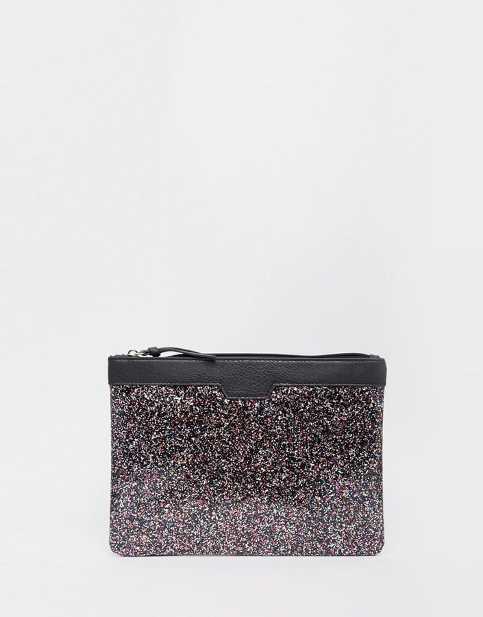 ASOS Panel Detail Zip Top Clutch Bag ($33)