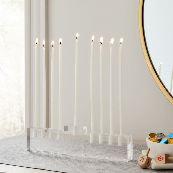 West Elm Glass Menorah