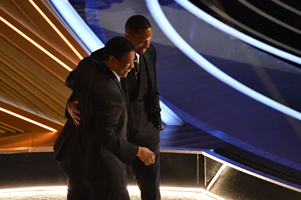 Denzel Washington Comforts Will Smith at the Oscars