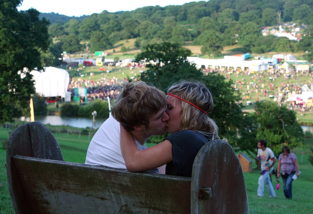 This Pair Went In For The Smooch At The Big Chill Festival Near Cute