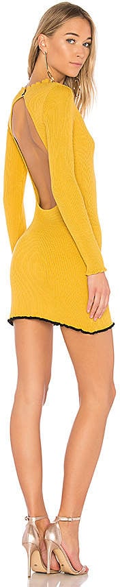 For Love & Lemons Ruffle Edge Mini Dress