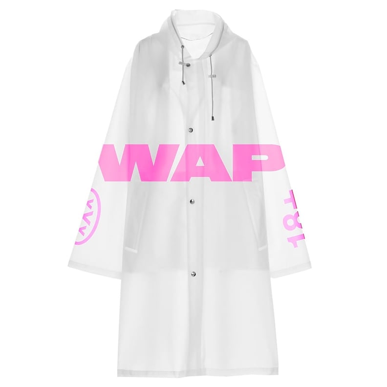 Cardi B WAP Raincoat (White)