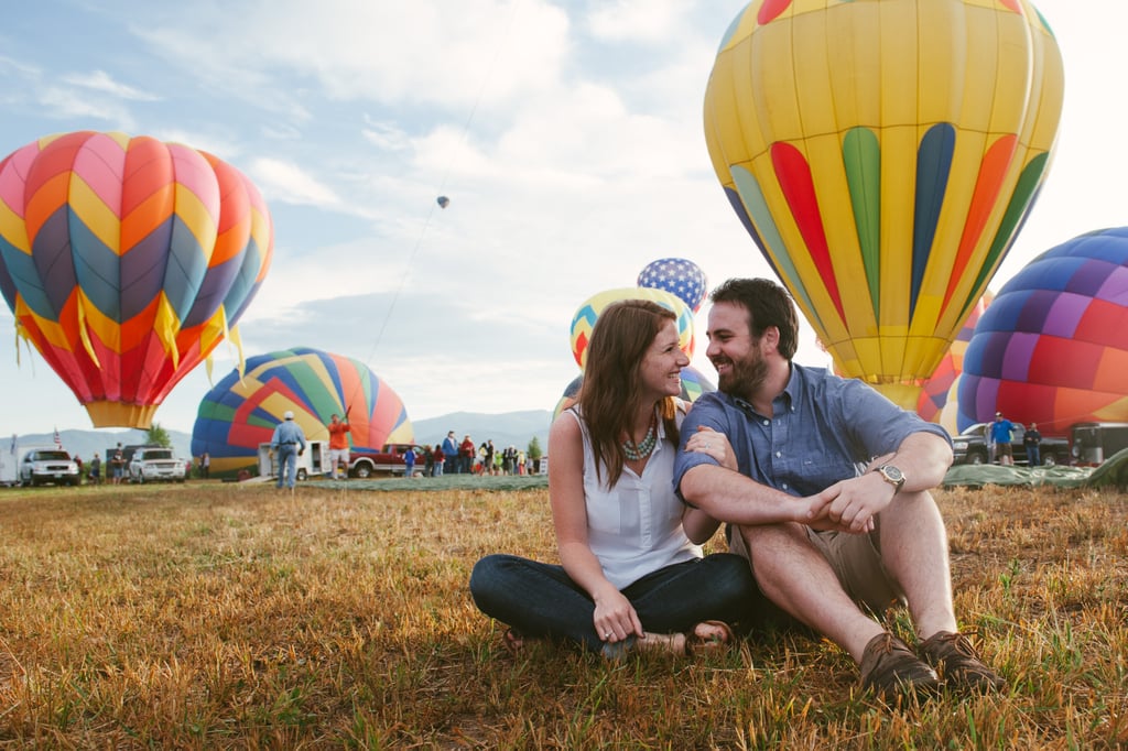 Hot Air Balloon Engagement Pictures