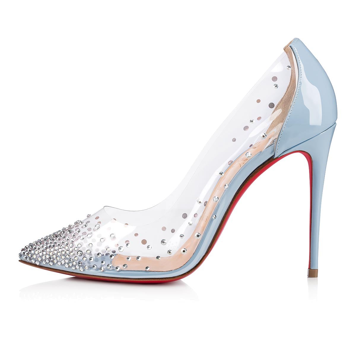 spænding Tilgængelig Final Christian Louboutin Degrastrass PVC Heels | Cinderella's Glass Slippers  Have Nothin' on Priyanka Chopra's Crystal-Studded PVC Heels | POPSUGAR  Fashion Photo 25