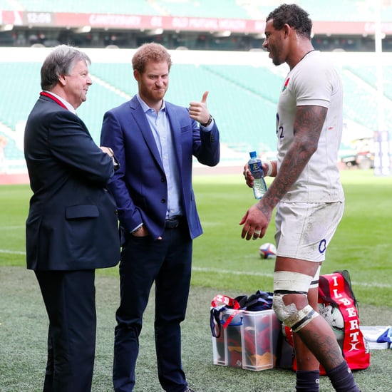 Prince Harry With English Rugby Team February 2017