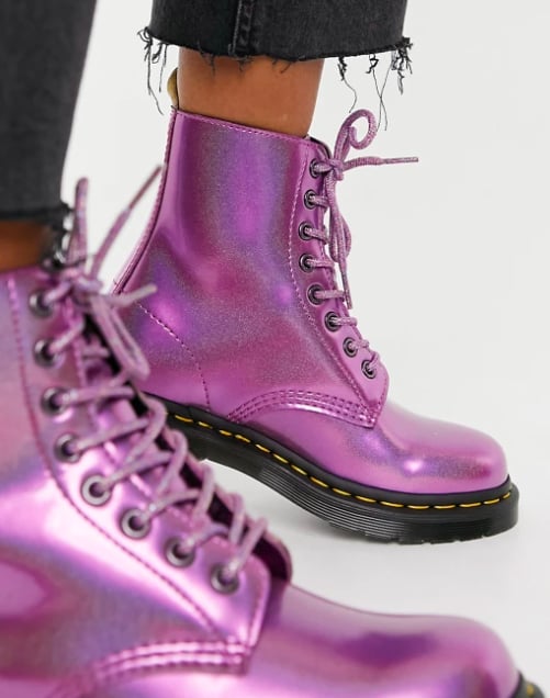 Dr Martens Vegan 1460 Classic Ankle Boots in Pink Prism Dr