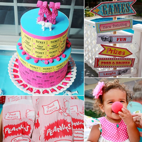 A Colourful Summer Circus First Birthday Party