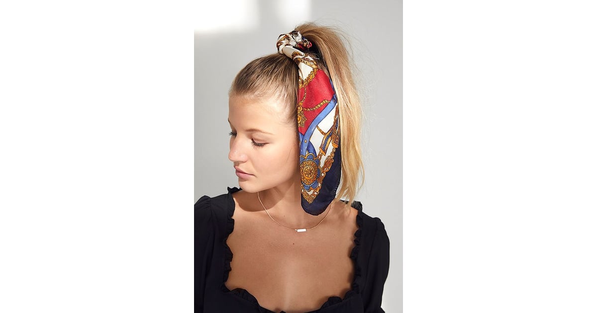 Lana Silk Scarf Ponytail Holder Hair Bow Trend Fall 2018 POPSUGAR