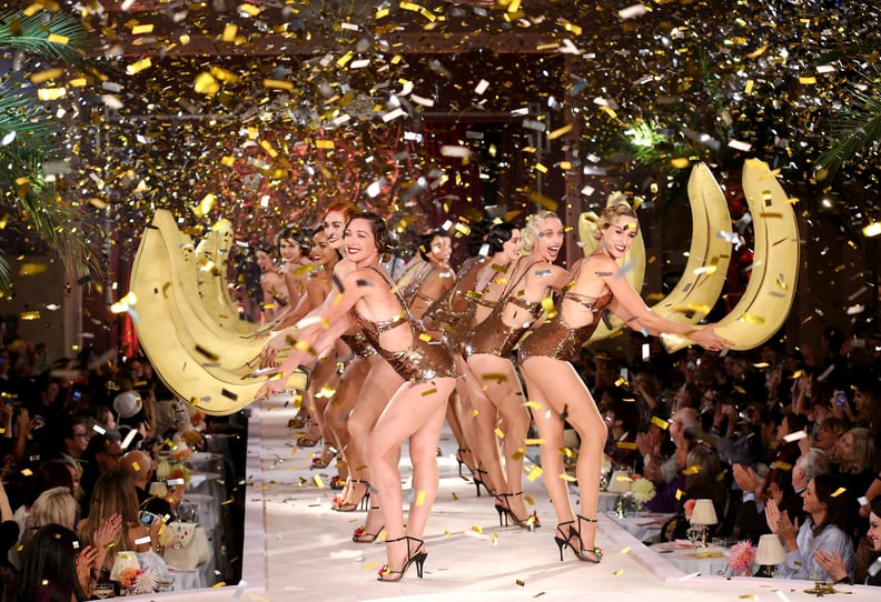 The Show Ended with a Glamorous Chorus Line Featuring Bananas!