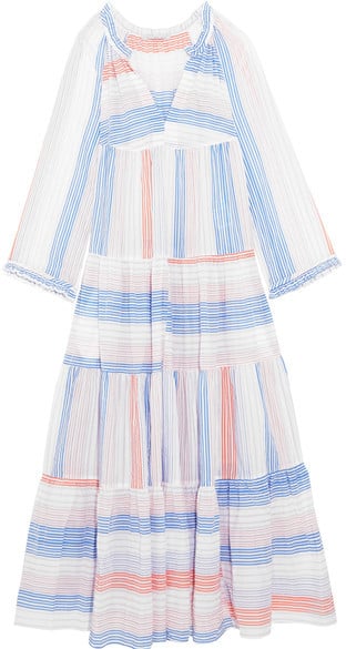 Stella McCartney Tiered Striped Maxi Dress - Ivory