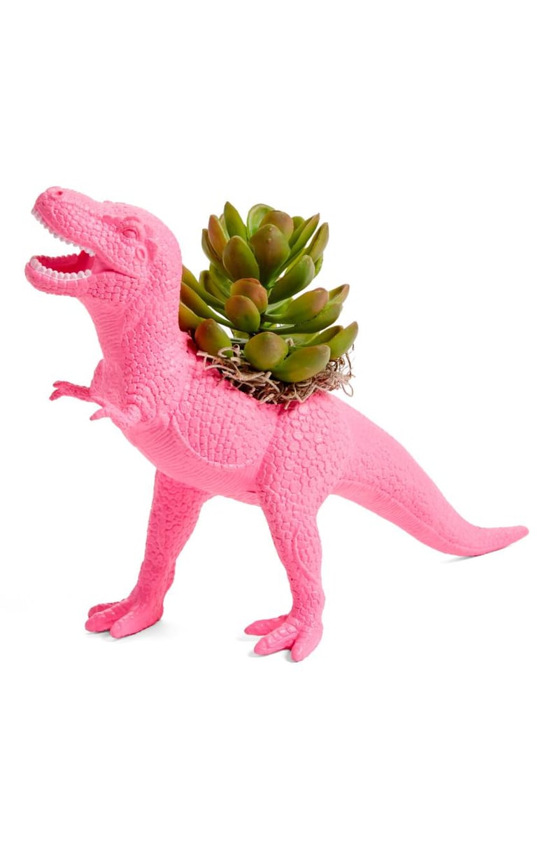 Plaid Pigeon T. Rex Faux Planter