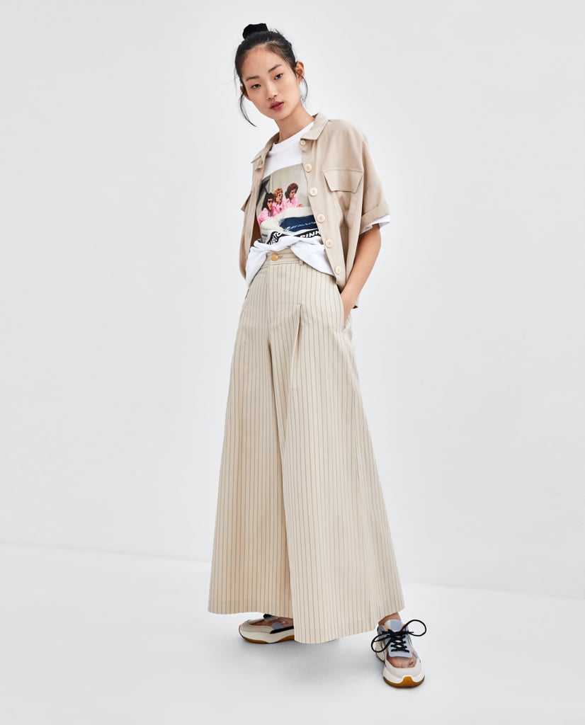 Picture these Striped Wide Leg Pants ($70) with a button-down or plain white t-shirt and tell me Meghan wouldn't wear the look.