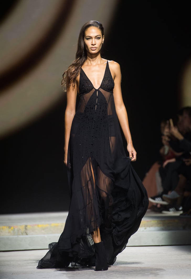 She Looked Ethereal in a Sheer Black Dress at Topshop | Joan Smalls ...