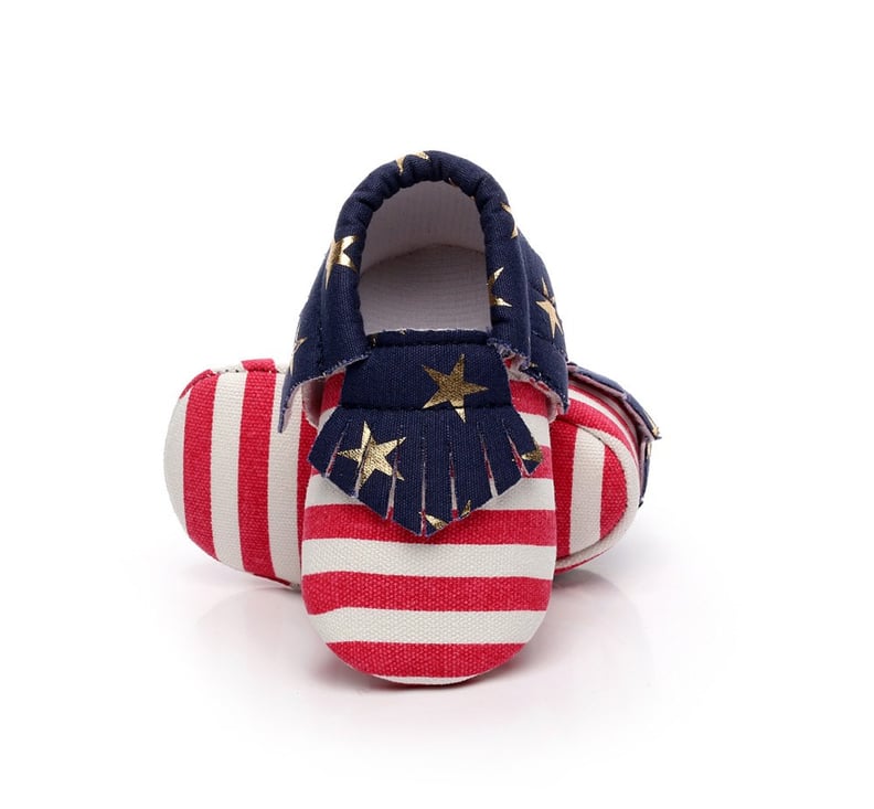 American Flag Baby Moccasin