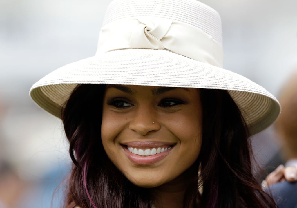 Singer Jordin Sparks wore a simple white hat at the 2011 race. Why Do