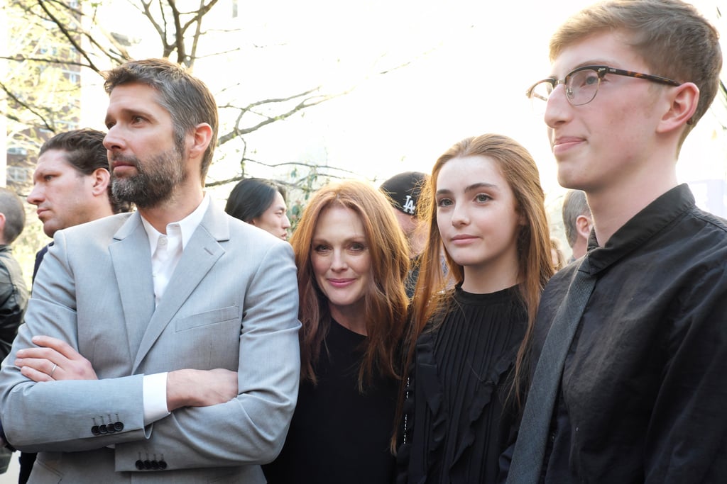 Julianne Moore has one good-looking family! On Thursday, the brood stepped out to support their dad and Julianne's husband, director Bart Freundlich, at the Tribeca Film Festival premiere for his latest project, Wolves. As Julianne and Bart gathered for photos with their children, Liv and Caleb, we couldn't help but notice the striking resemblance between Julianne and her daughter. While the actress attended Variety's Power of Women event in NYC earlier this month, she and her family haven't hit a red carpet together since she was honored by the Museum of the Moving Image back in January 2015. Keep reading for a look at Julianne's brood, and then check out even more celebrity moms who are nearly identical to their kids.