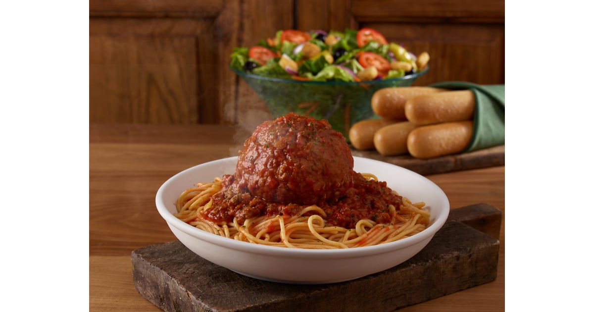New Giant Meatball With Spaghetti Olive Garden Giant Italian
