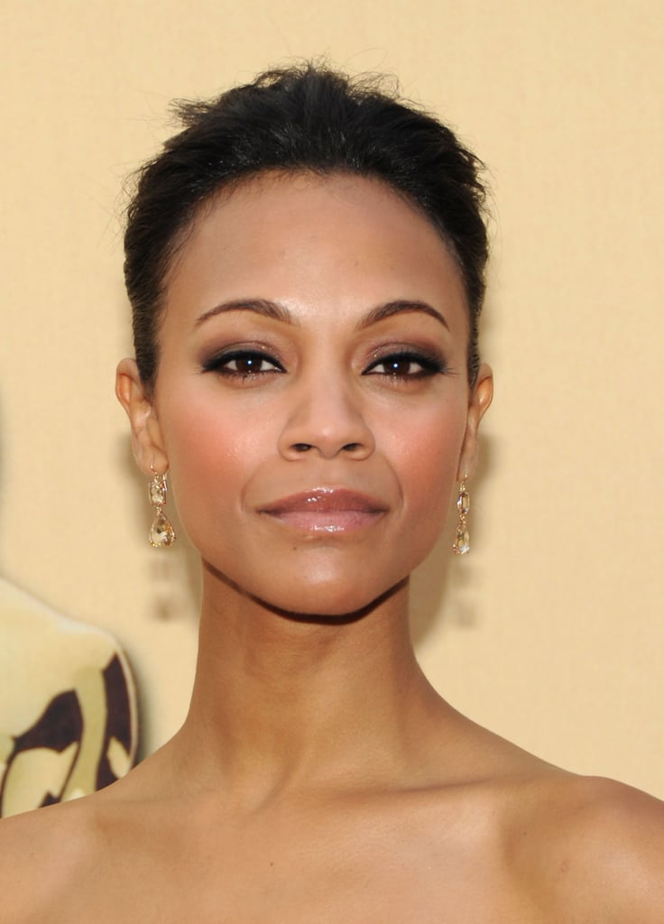 Zoe Saldana | The Best Beauty Looks at the 2010 Oscars | POPSUGAR