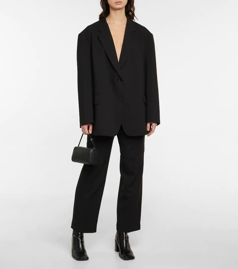An Oversize Suit: Frankie Shop Bea Twill High-Rise Pants and Bea Blazer