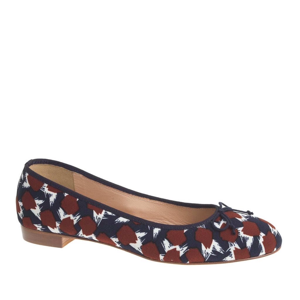 printed ballet flats