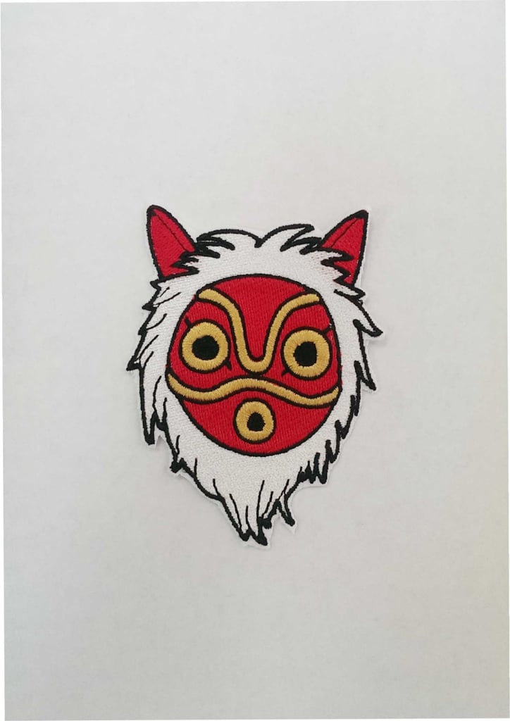 Princess Mononoke Mask Fully Embroidered Patch ($14)