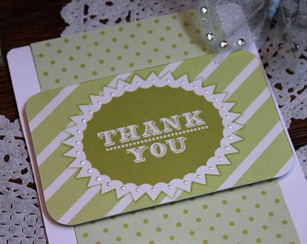 Bold Striped Thank You Card