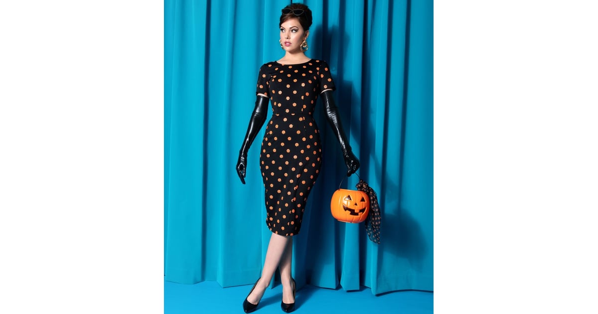 Unique Vintage Black Sleeved Mod Wiggle Dress