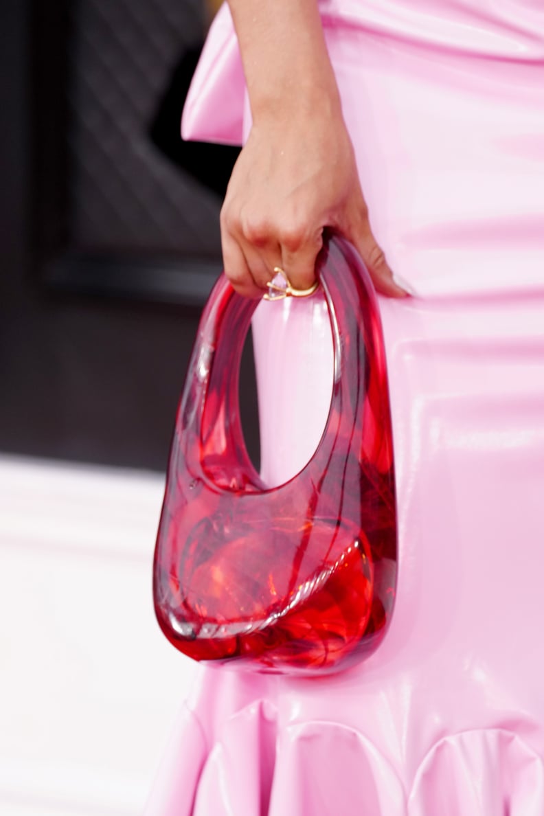 Tinashe's Pink Latex Bow Dress By GCDS at the Grammys | POPSUGAR Fashion