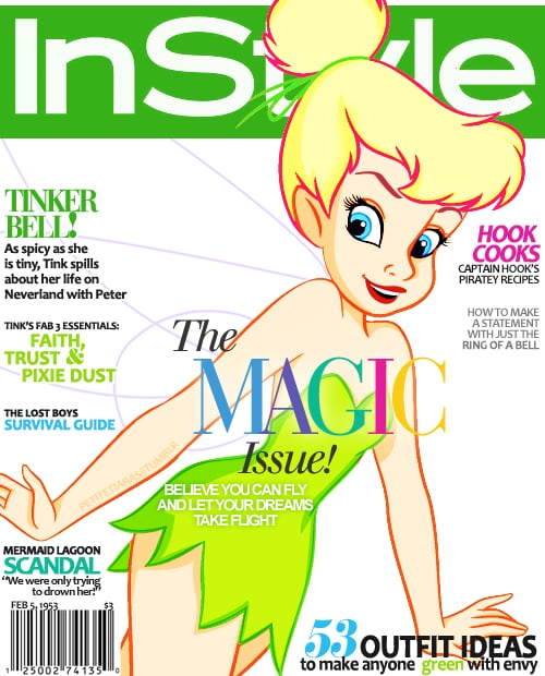 Magazine Cover Tinkerbell Disney Princess Art Popsugar Love And Sex Photo 237