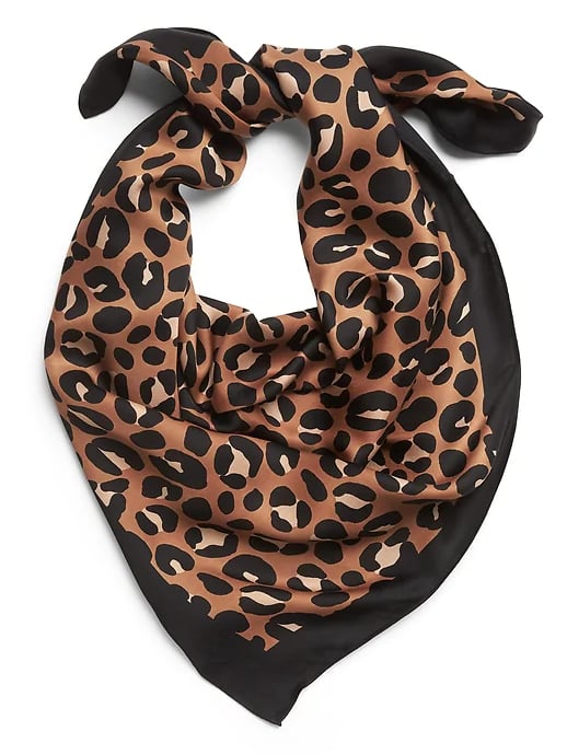 Animal Print Square Scarf