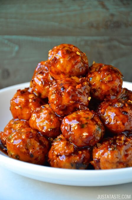 Baked Orange Chicken Meatballs