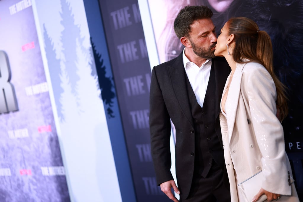 Jennifer Lopez and Ben Affleck Kiss on The Mother Red Carpet